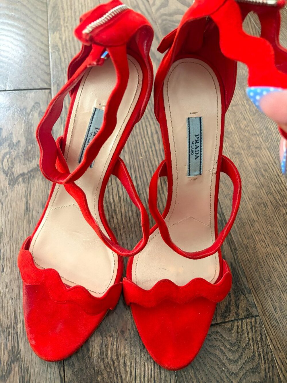 Prada Wavy Stilleto Heels